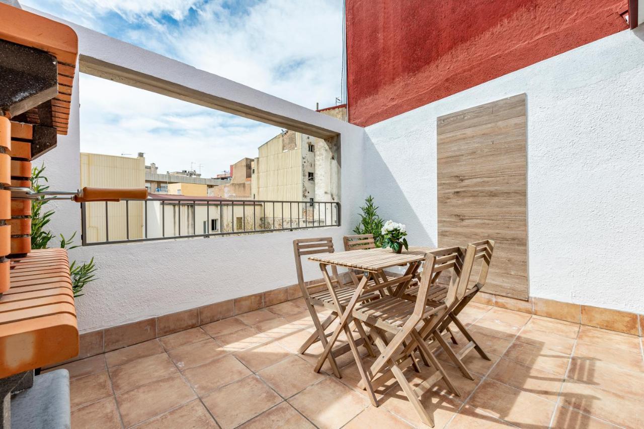 Atico Duplex Con Barbacoa Y Terraza En Barri Port Maritim Apartman Tarragona Kültér fotó