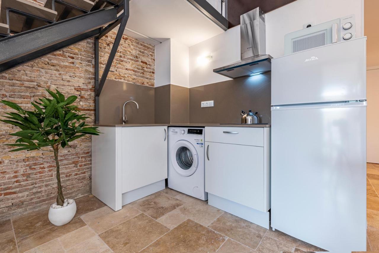 Atico Duplex Con Barbacoa Y Terraza En Barri Port Maritim Apartman Tarragona Kültér fotó